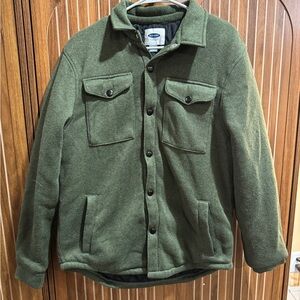 Old Navy Women’s Olive Green Shirt Jacket